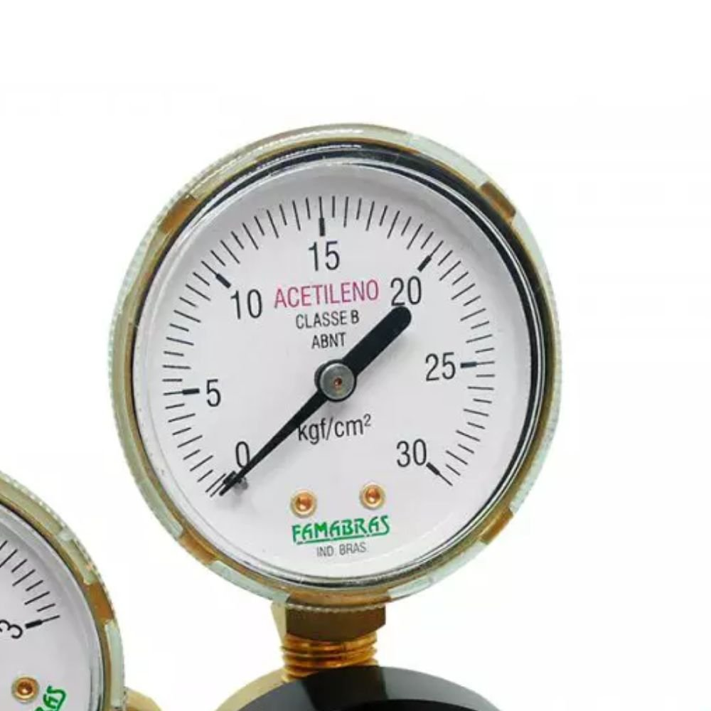 Regulador Pressao Cilindro Acetileno Ri03P 25026101 Famabras