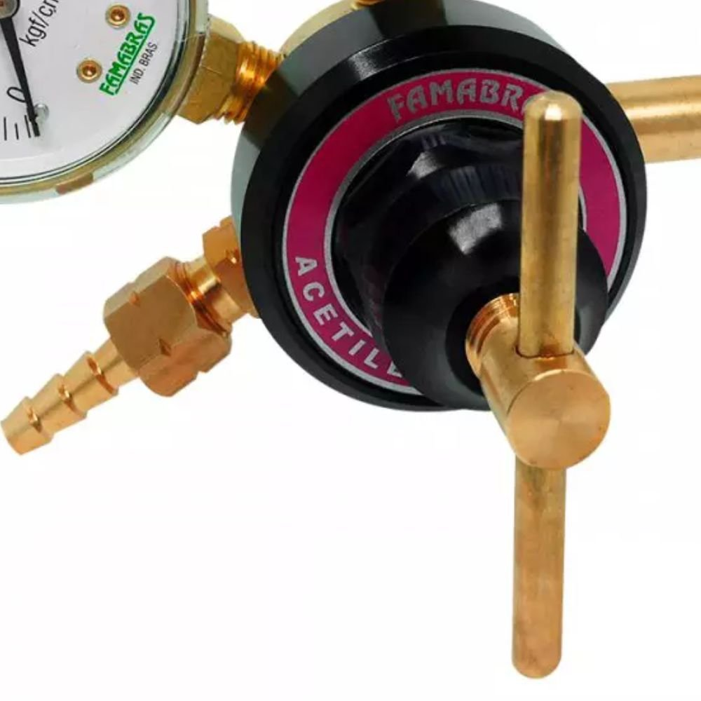 Regulador Pressao Cilindro Acetileno Ri03P 25026101 Famabras