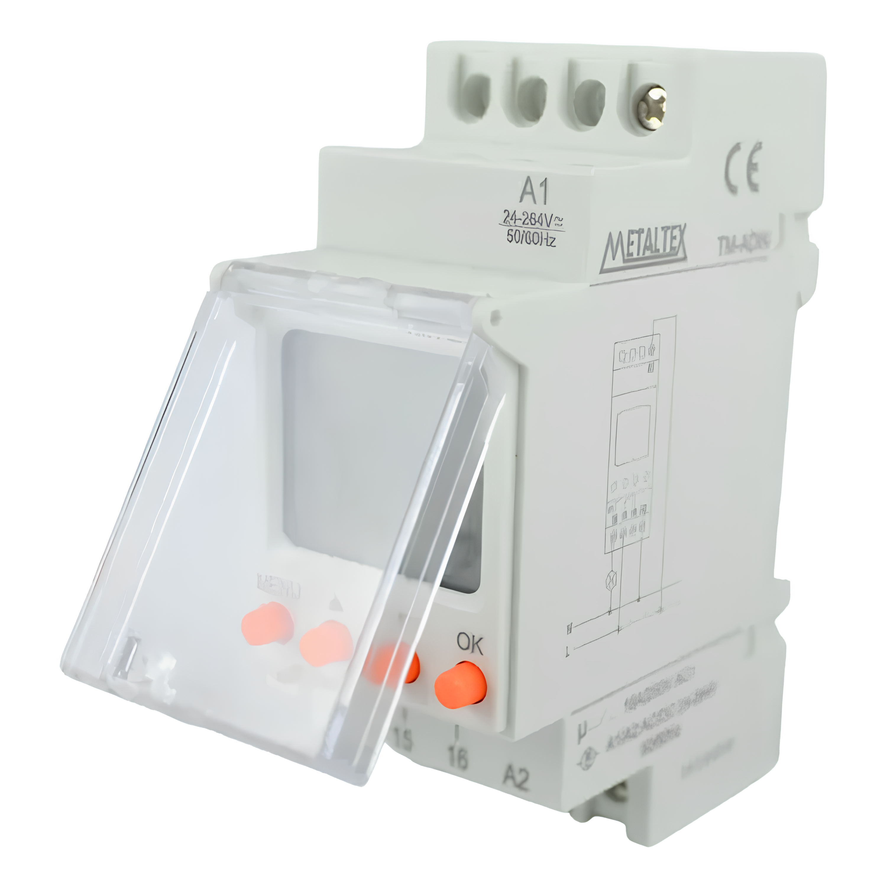 Timer Digital Temporizador 52 programações 24-240v Tm-adin Metaltex