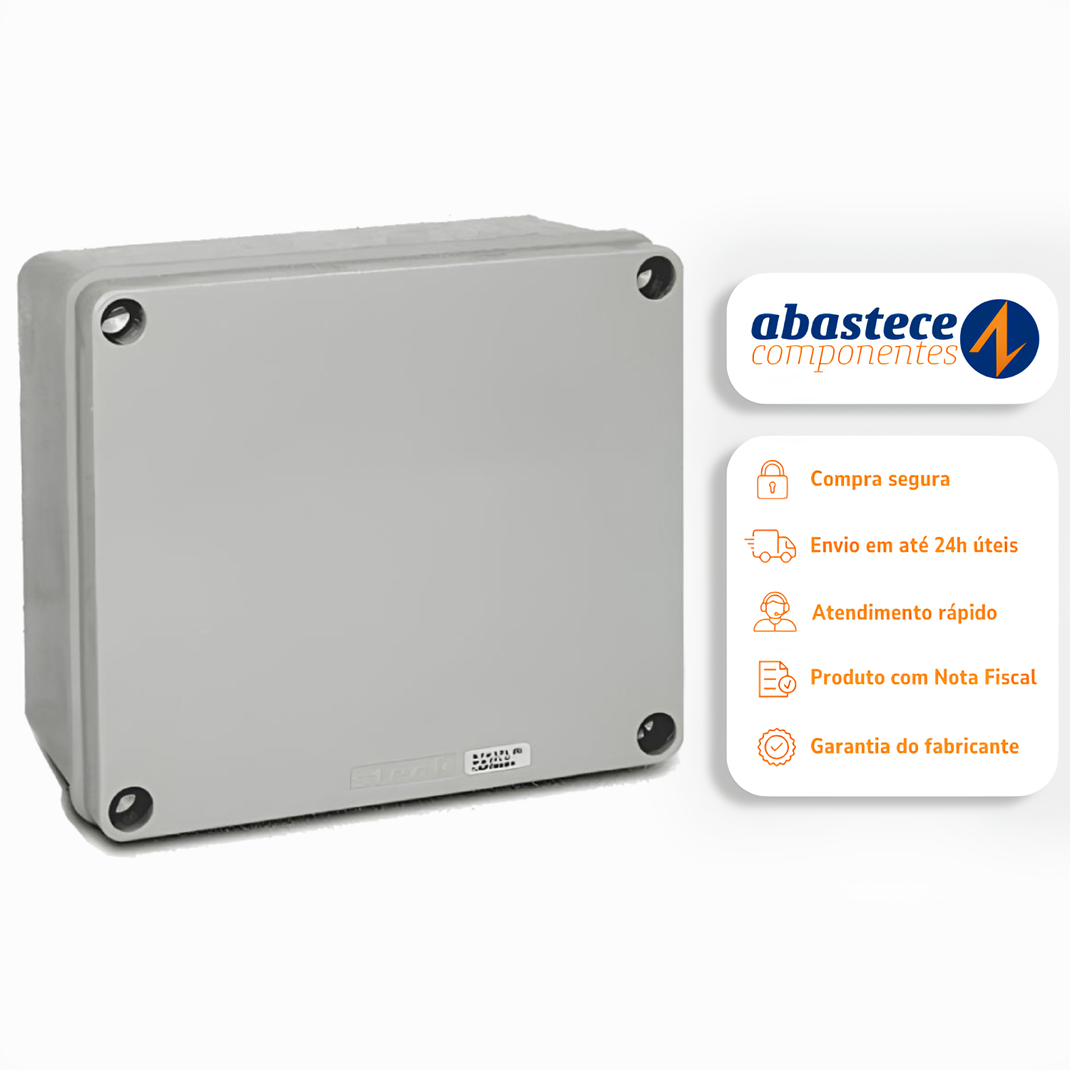 Caixa De Passagem 170 X 145 X 90mm Sex171 Steck