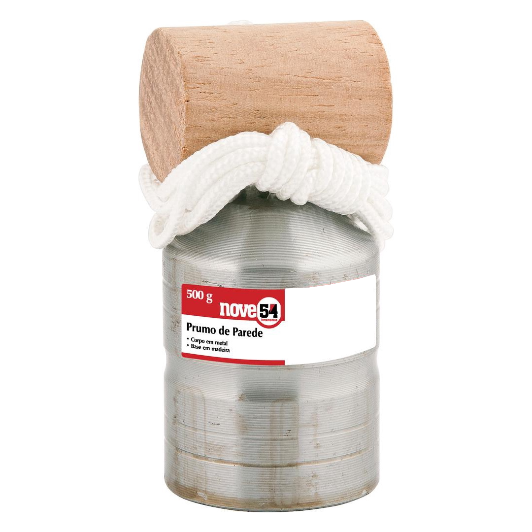 Prumo de parede 700g corpo metal Nove54