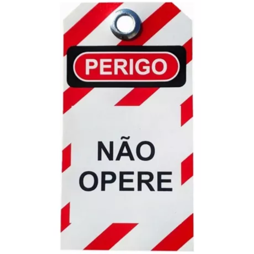 Etiqueta De Bloqueio Sinalizadora Nr-10 Etf1sf Tagout