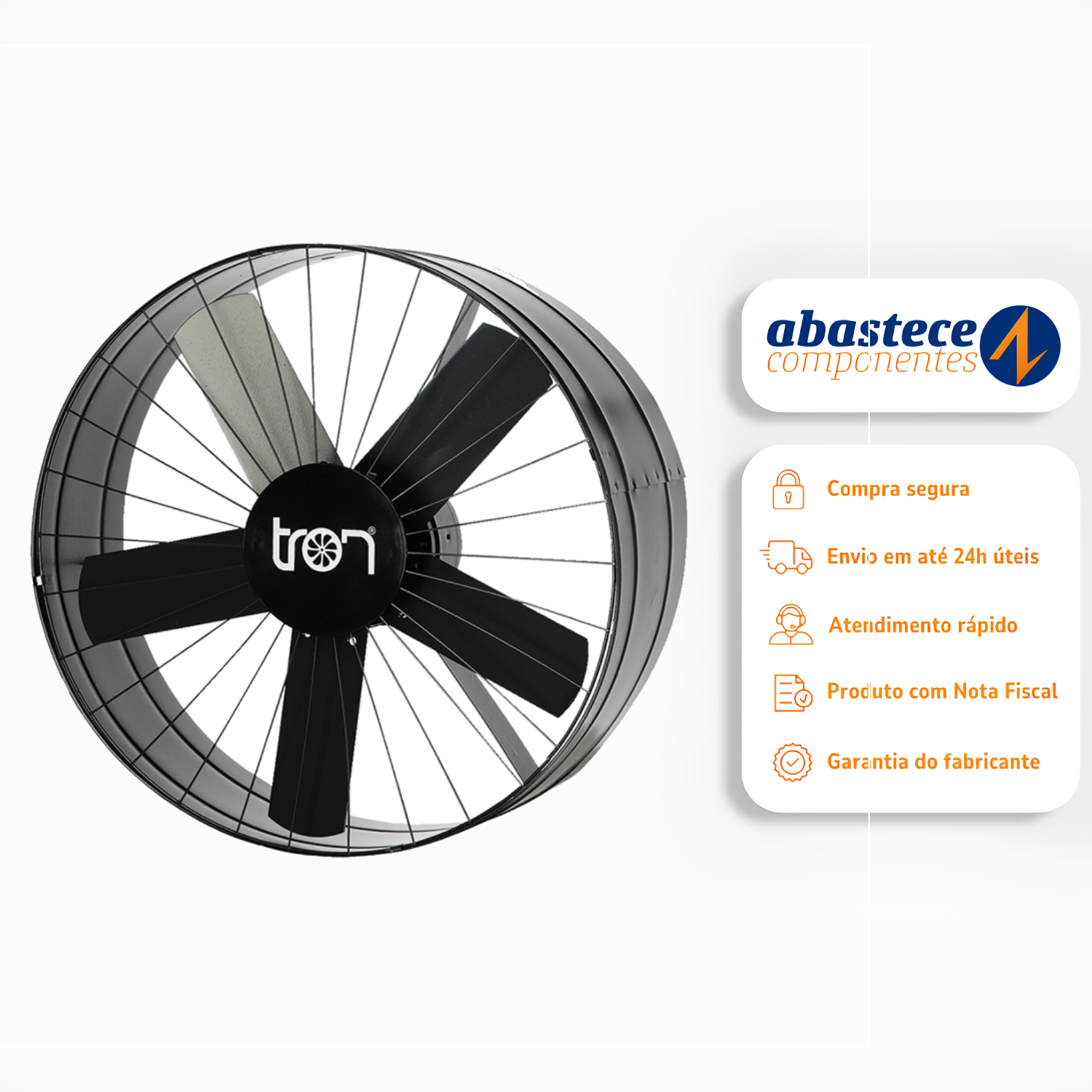 Exaustor Ventilador Axial 170W 220V 1750RPM 50Cm Tron