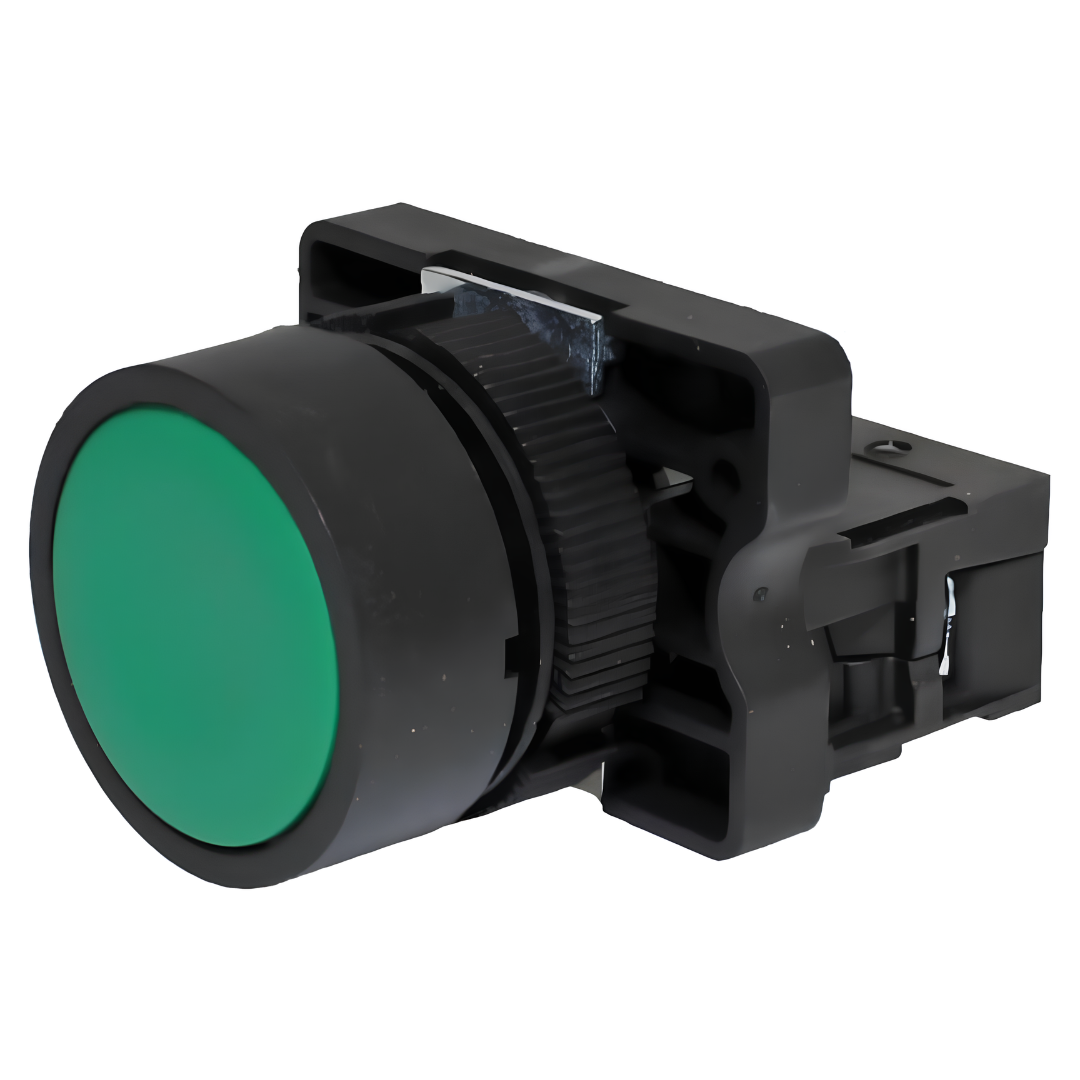 Botão de Comando 22mm 1NA Verde Metaltex