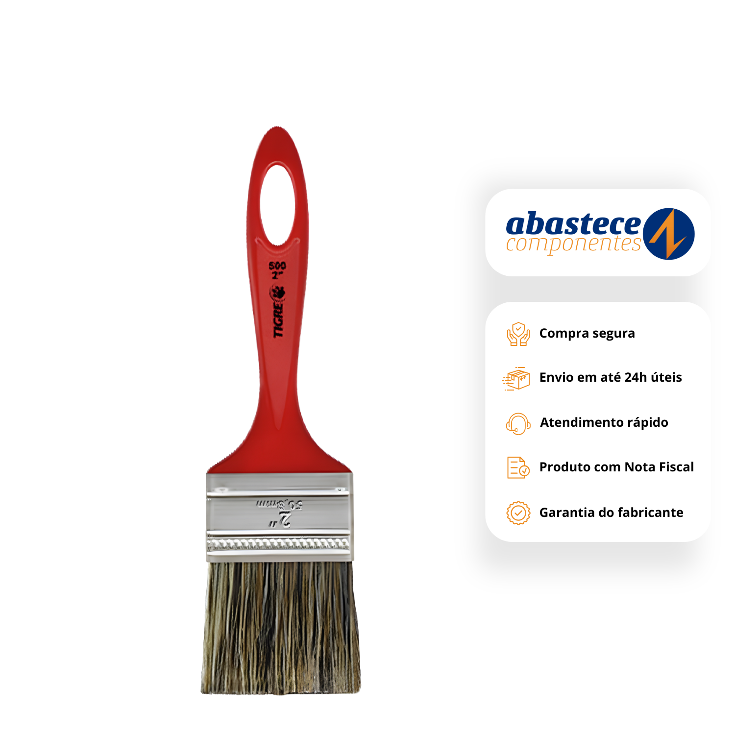 Trincha Simples Cerda Gris 4" Ref.500 60500016 Tigre