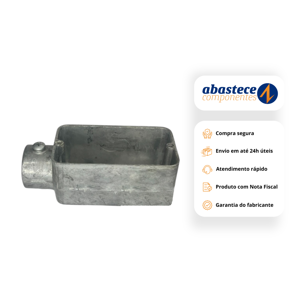 Caixa De Derivação Para Condulete Galvanizado Sem Rosca 3/4" Wetzel