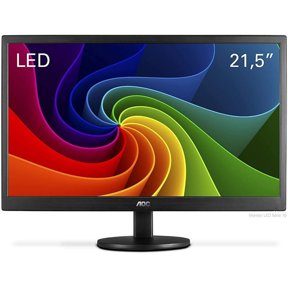 Monitor Led 22" Hdmi E Vga E2270swhen 60Hz Full Hd 5Ms Aoc