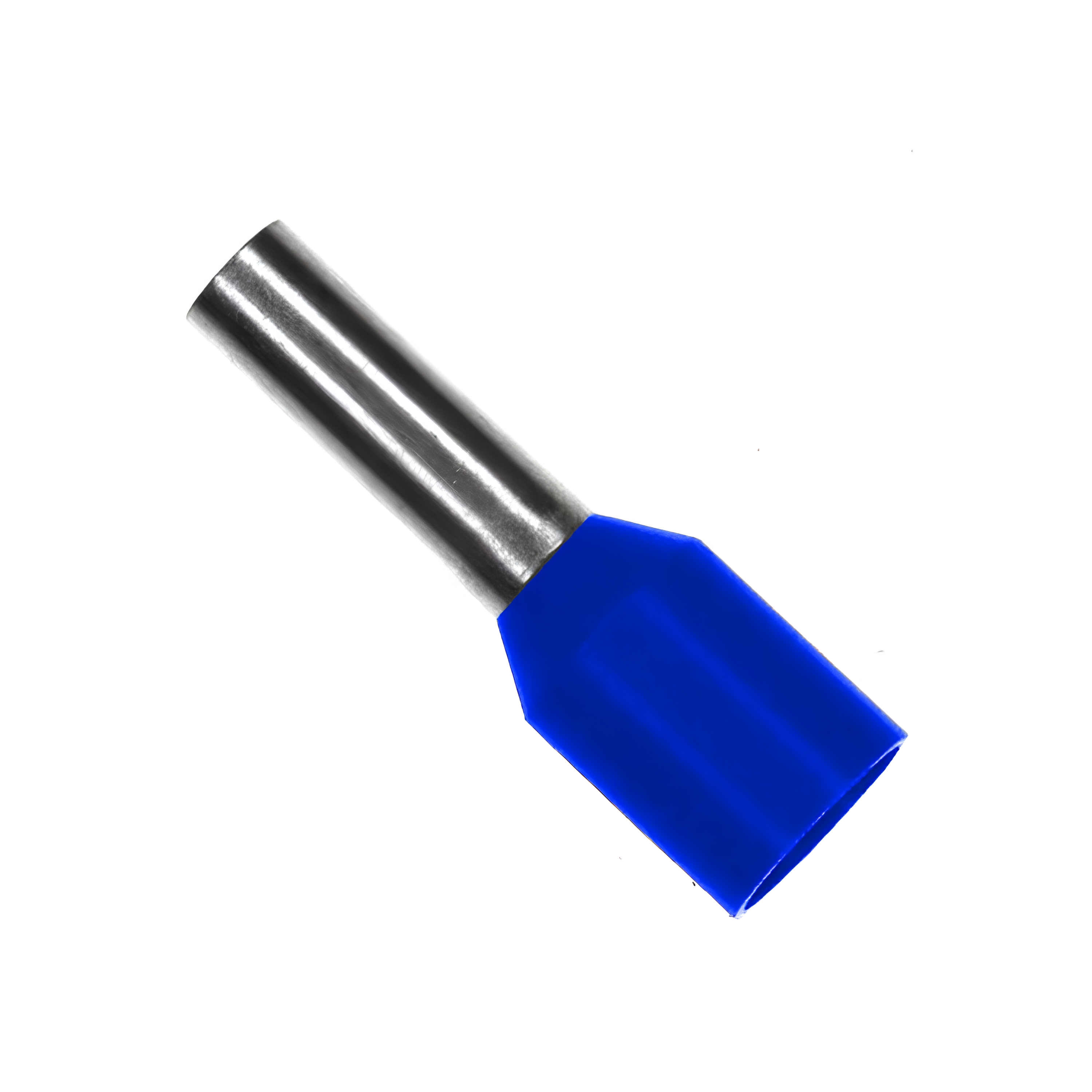 Terminal Pino Tubular Pré-Isolado Azul 16mm 20 pçs