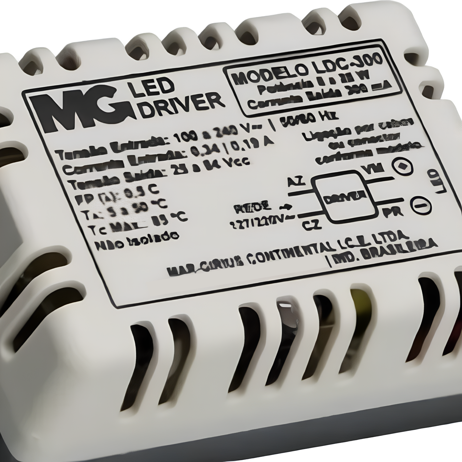 Driver Led 24v 8-25w Bivolt Lcd-300 Margirius