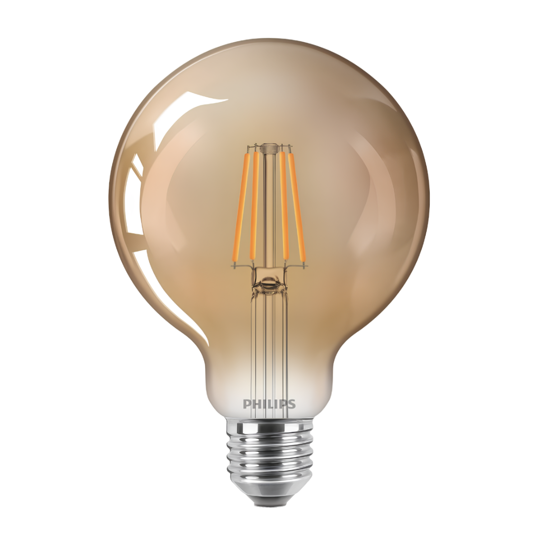 Lampada Led Globo G93 Filamento Vintage 4W 2500K 400Lm E27 Philips