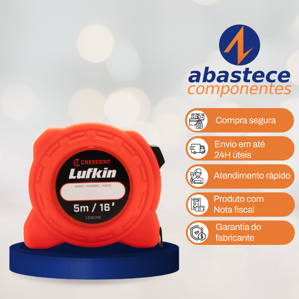 Trena De Bolso Com Trava 5M L500 L516cmed Lufkin