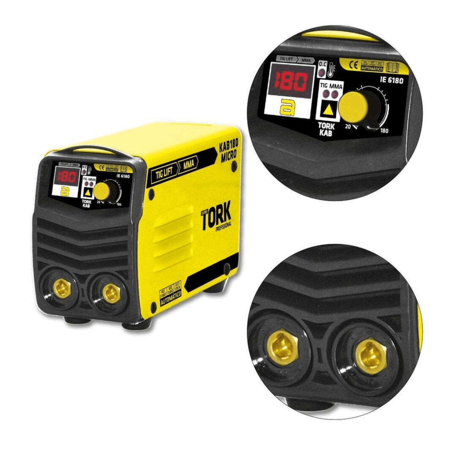 Maquina De Solda Inversora 180a 220v Kab180 Combo Tork