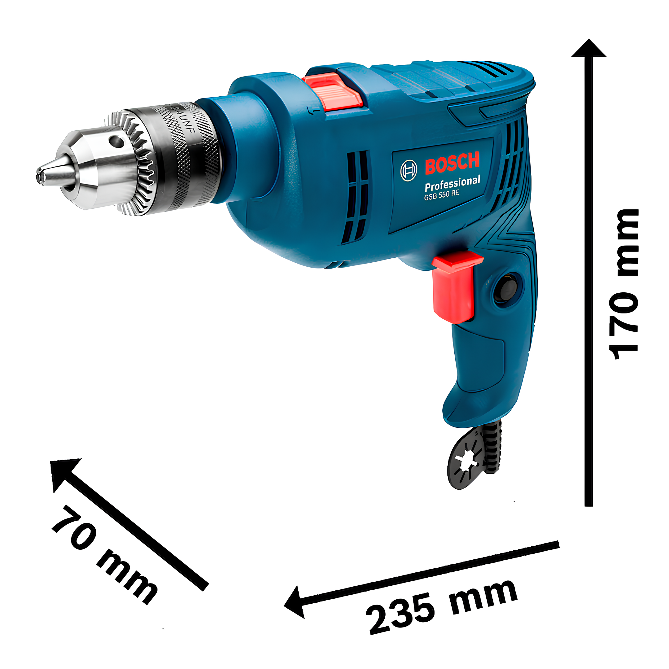 Furadeira De Impacto 1/2'' 550w 220v Gsb 550re Bosch