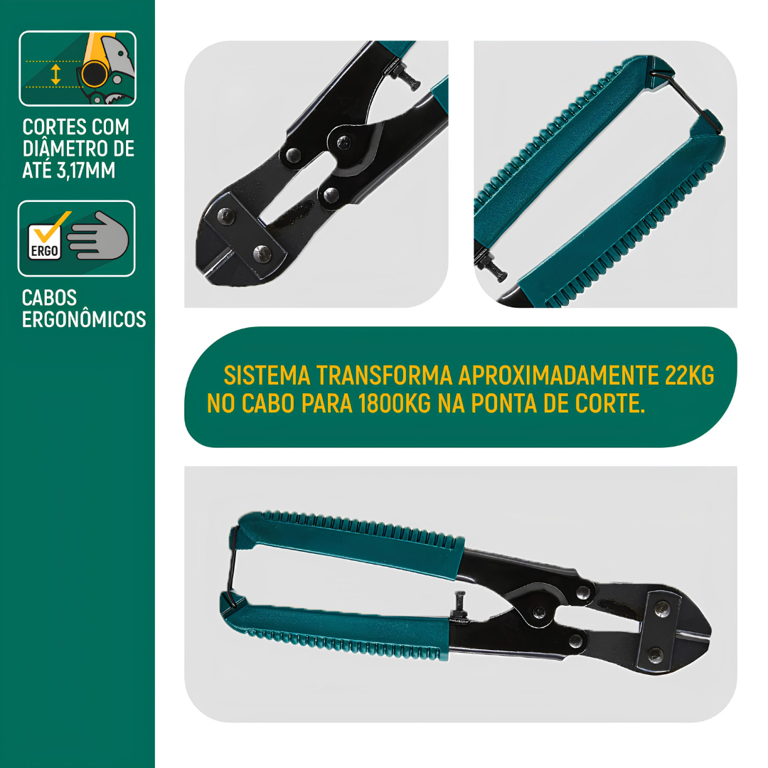 Alicate Corta Vergalhão 8" ST93501SC Sata