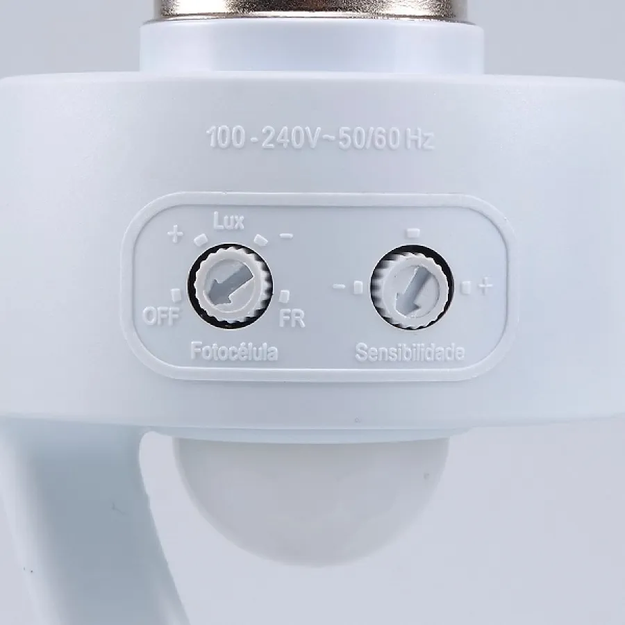 Sensor De Presença Com Soquete E27 Bivolt Margirius Mpq-40f