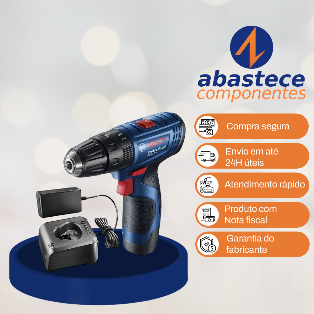 Parafusadeira Furadeira à Bateria GSR 120-LI Bosch 12V