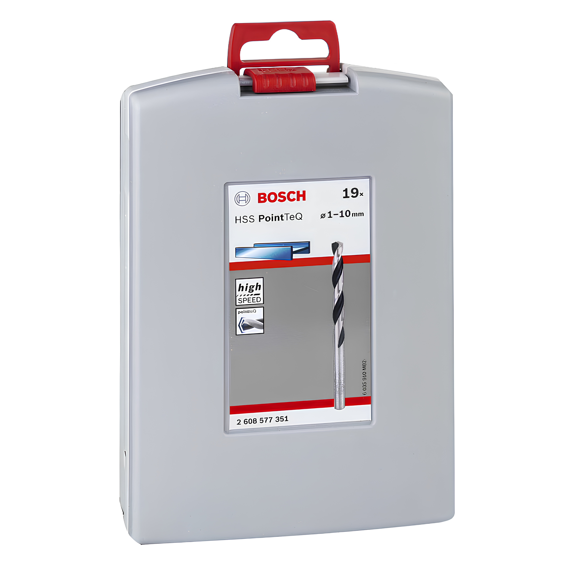 Jogo De Brocas Metal Hss Pointteq 1 a 10mm 19 Peças Bosch
