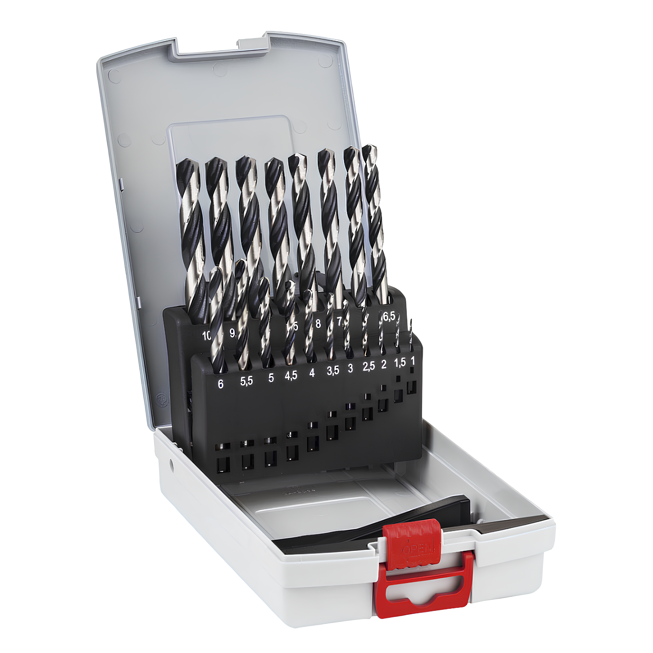 Jogo De Brocas Metal Hss Pointteq 1 a 10mm 19 Peças Bosch