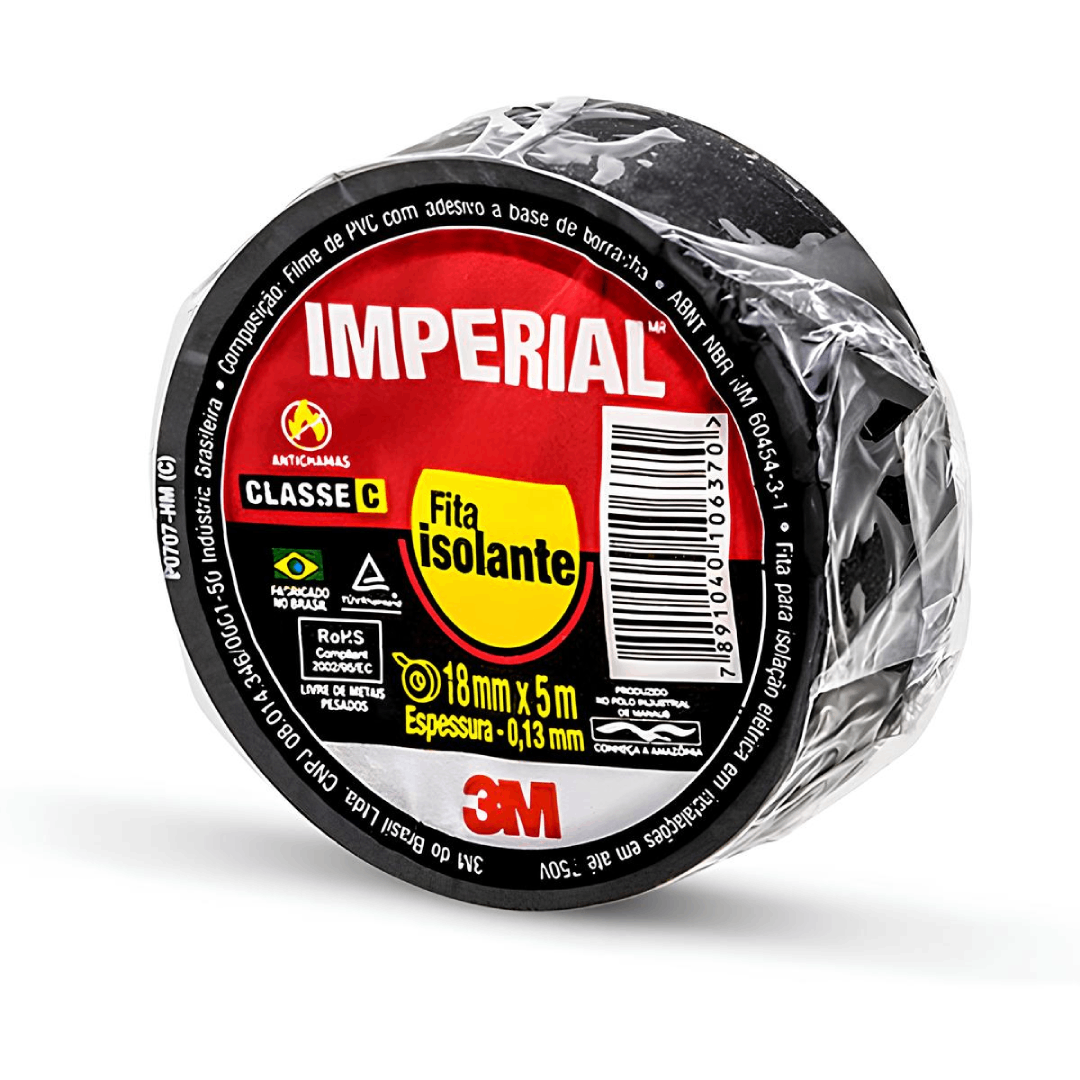 Fita Isolante Imperial Slim 18mm X 5m - 3m