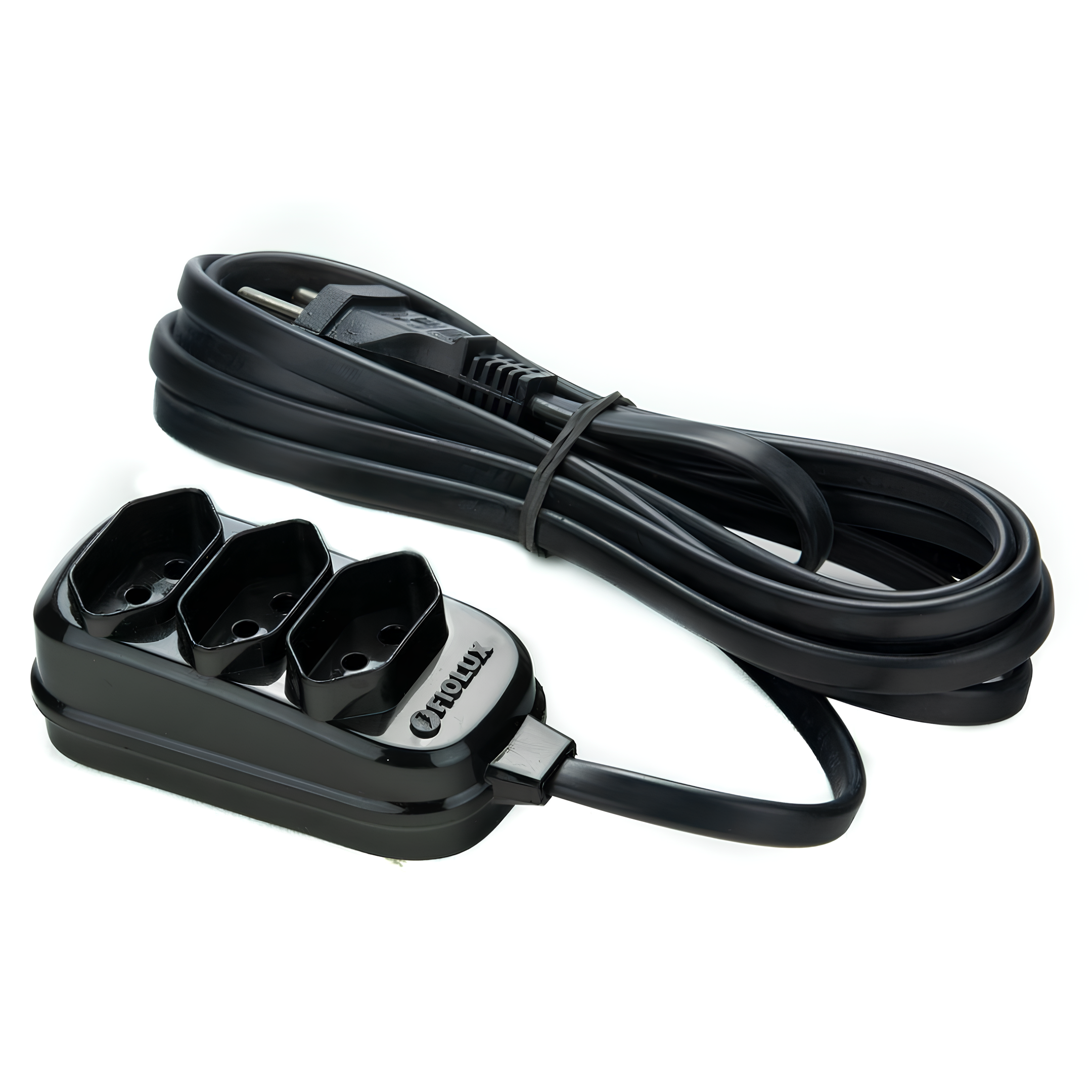 Extensão Elétrica Tripolar 5M 3 Tomadas 2P+T 10A Bivolt Fiolux