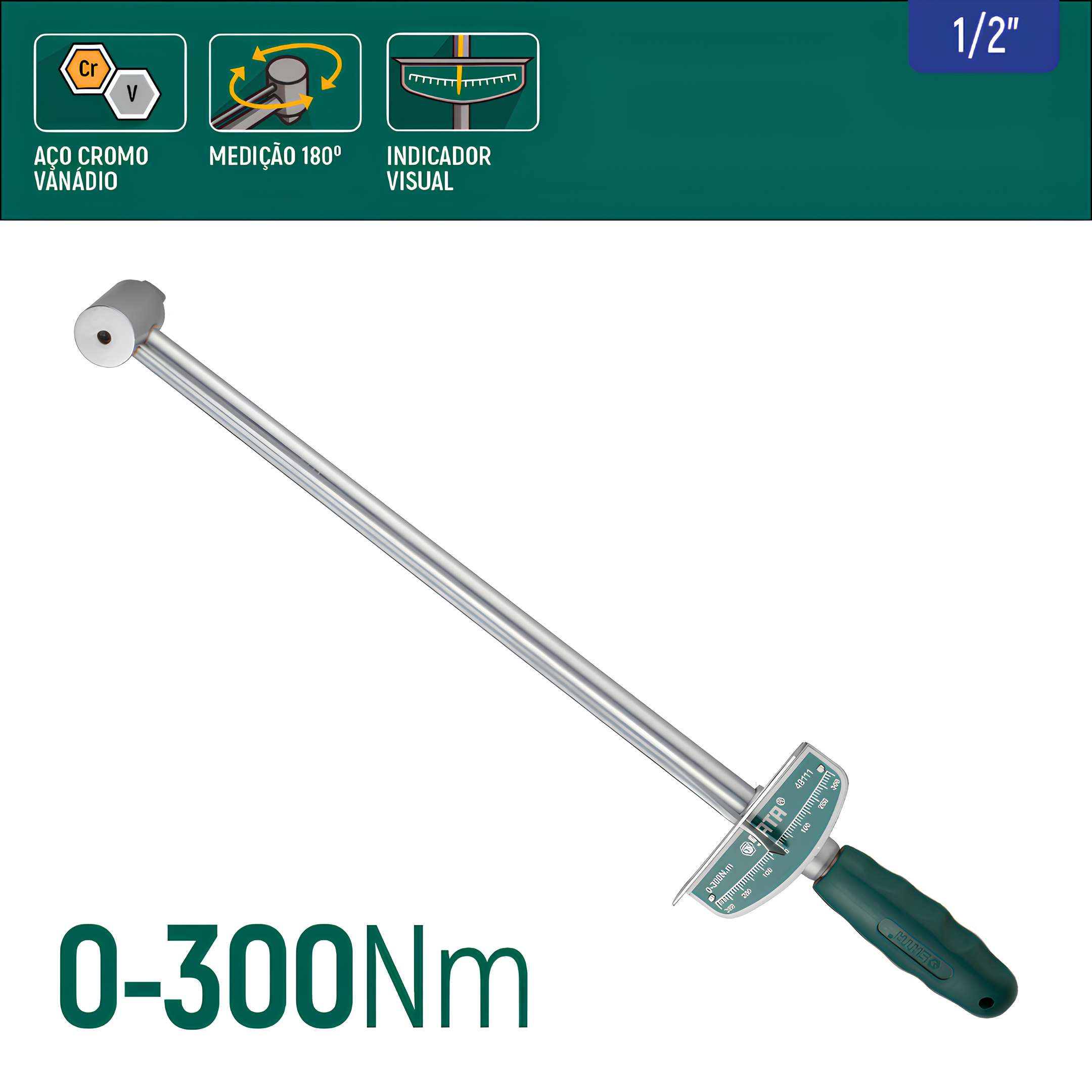 Torquímetro Tipo Vareta Com Encaixe De 1/2" 300Nm ST48111ST Sata