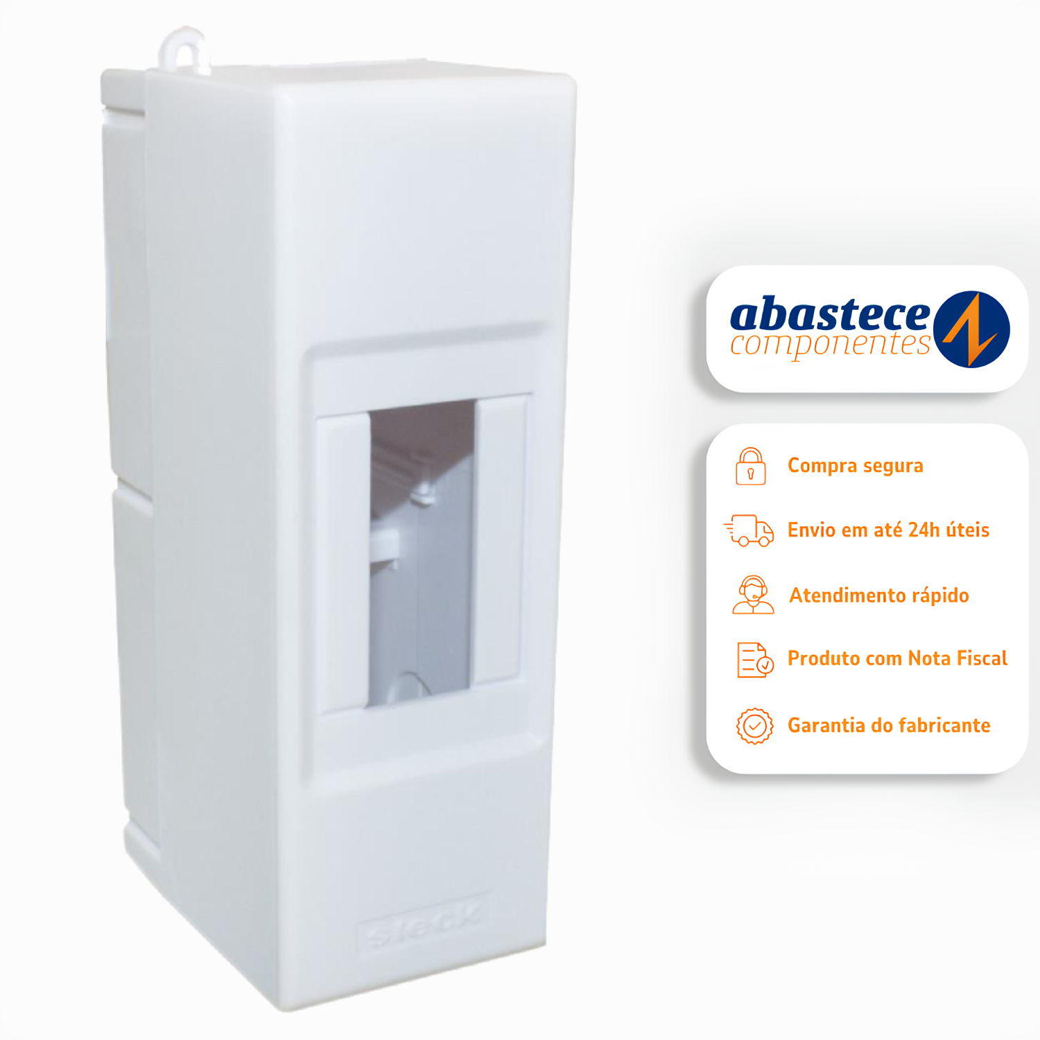 Quadro de Sobrepor Combi Box 2 Disjuntores Din SSCT2 Steck