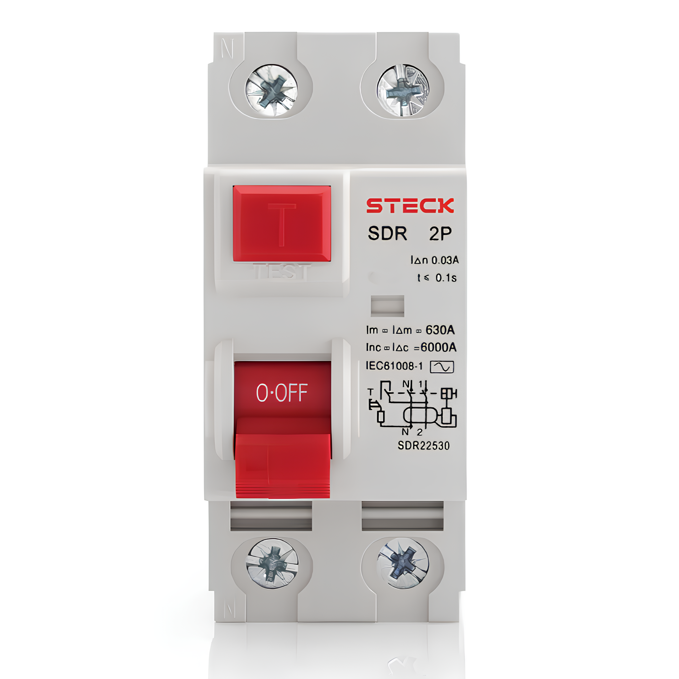 Interruptor Diferencial IDR 2P 100a 30ma Sdr2100003 Steck