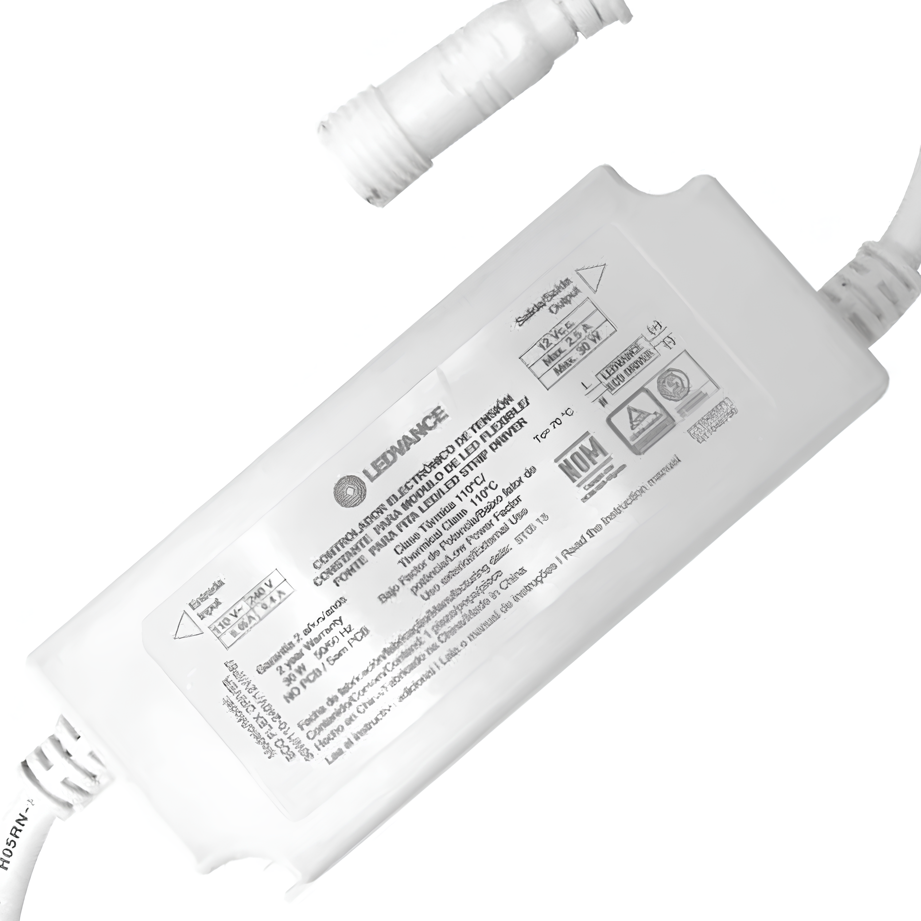 Driver Eco Flex Para Fita Led 30W 12V Ip67 Bivolt Ledvance