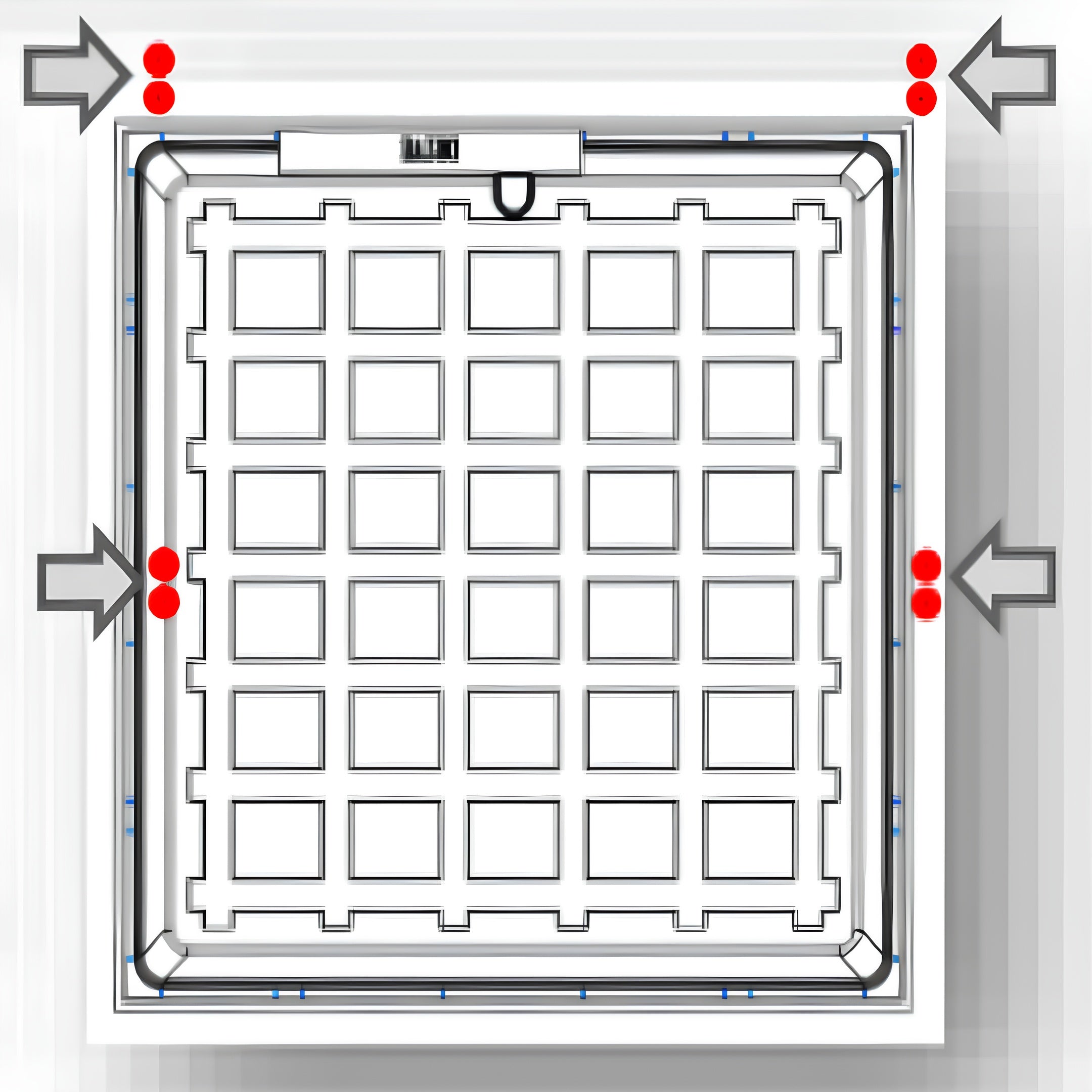 Kit Presilhas Para Embutir Painel LED Performance Ledvance
