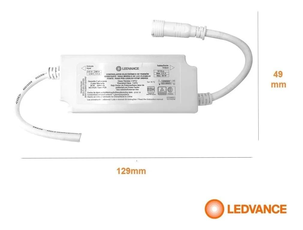 Driver Eco Flex Para Fita Led 60W 12V Ip67 Bivolt Ledvance
