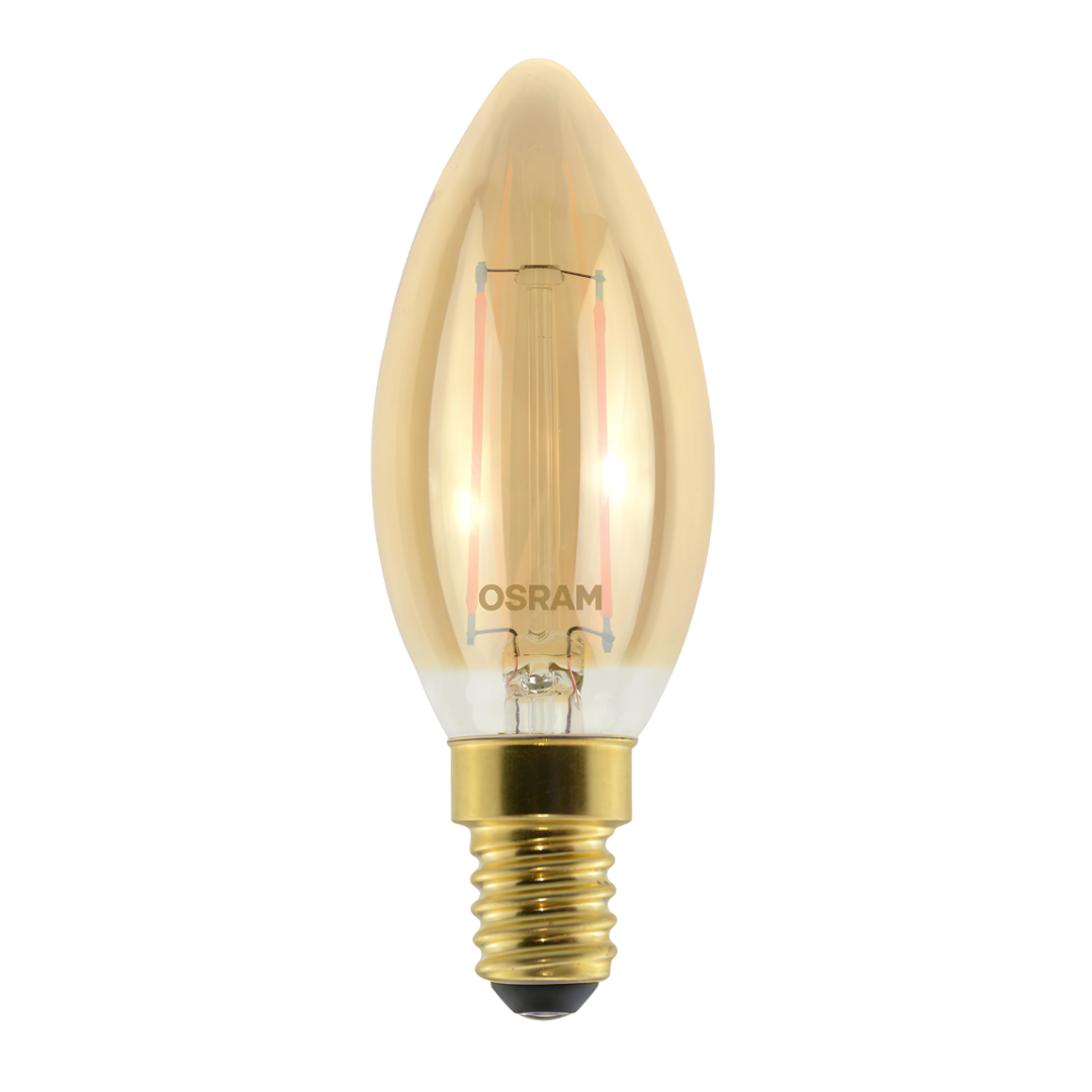 Lampada Led Vela Filamento Vintage 2W 2500K 210Lm E14 Osram