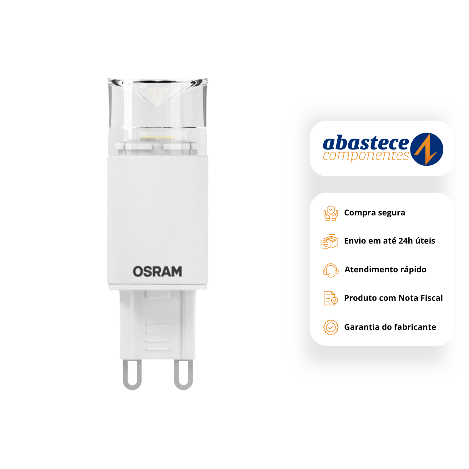 Lampada Led Pin G9 2,5W 3000K 220Lm Bivolt Osram 7014380