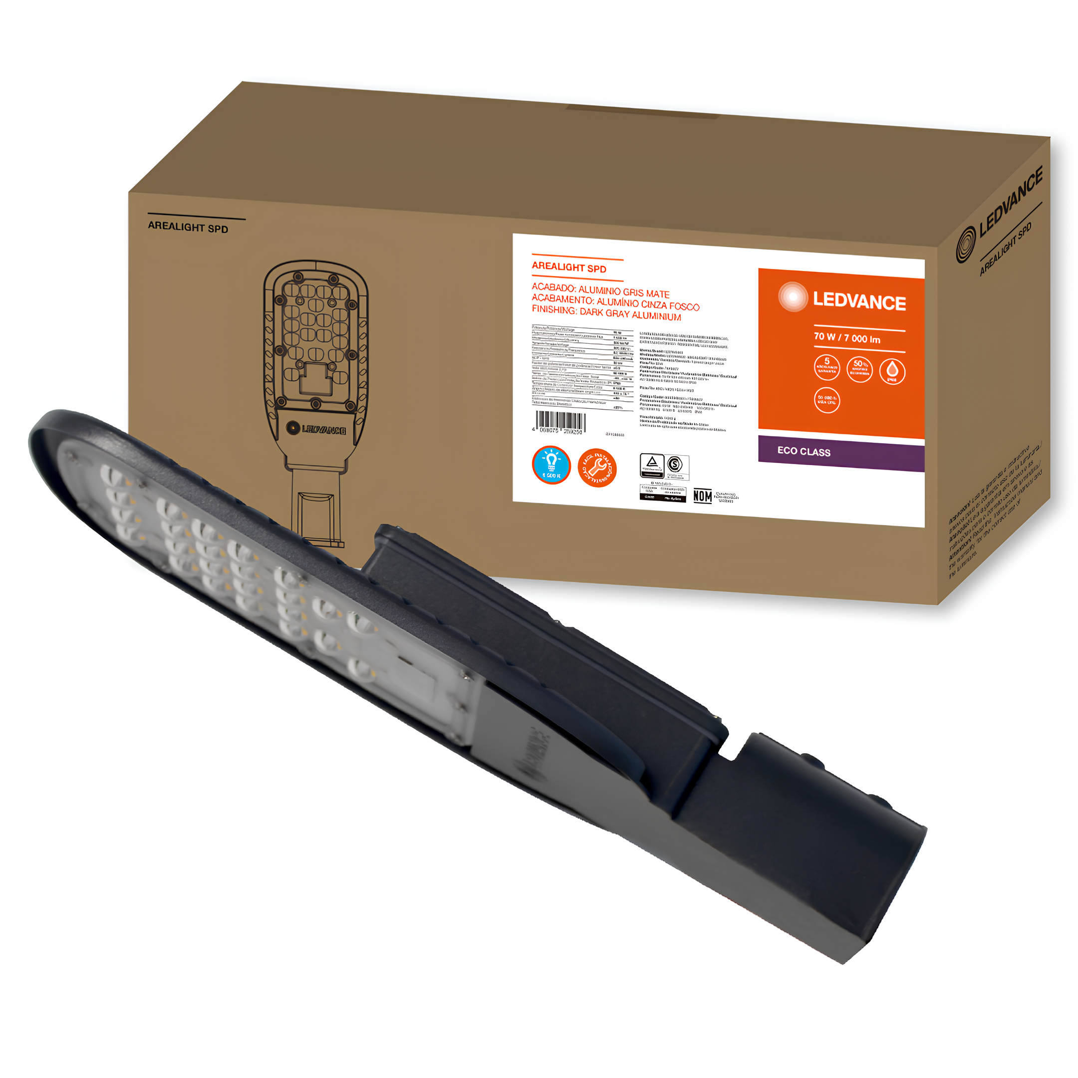 Luminaria Led De Poste Publica 70W 7000Lm Ip66 Ledvance