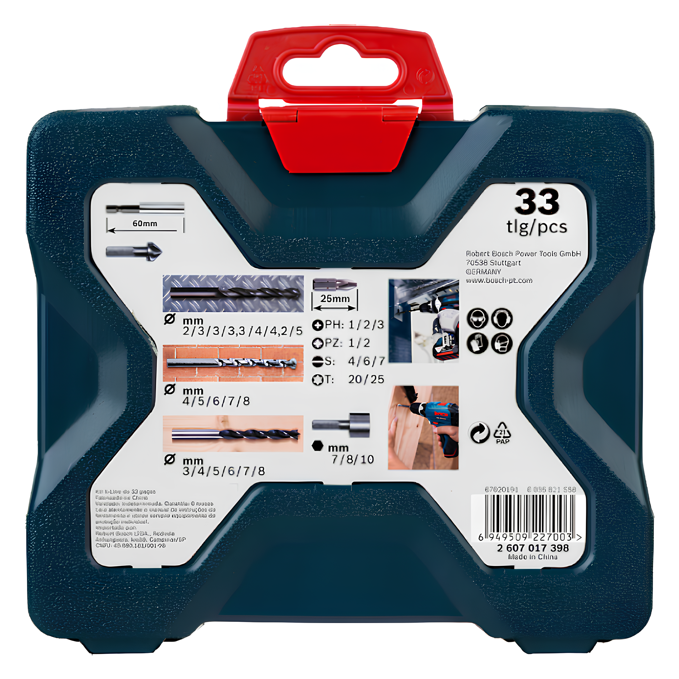 Kit De Pontas E Brocas X-Line 33 Peças 2607017398-000 Bosch