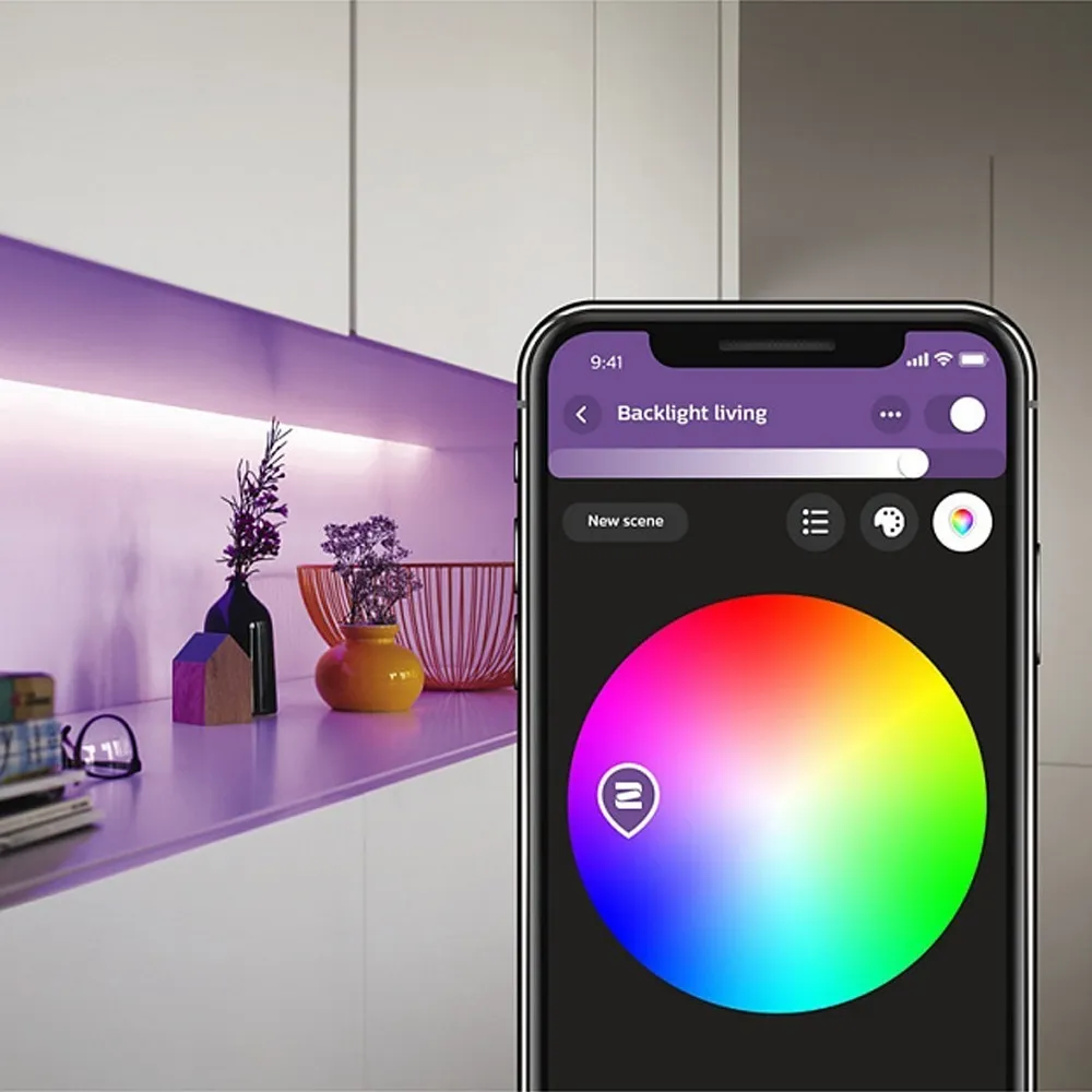 Philips Hue Fita Led Inteligente Lighstrips Plus 2 Metros Rgb Philips Hue Fita Led Inteligente Lighstrips Plus 2 Metros Rgb