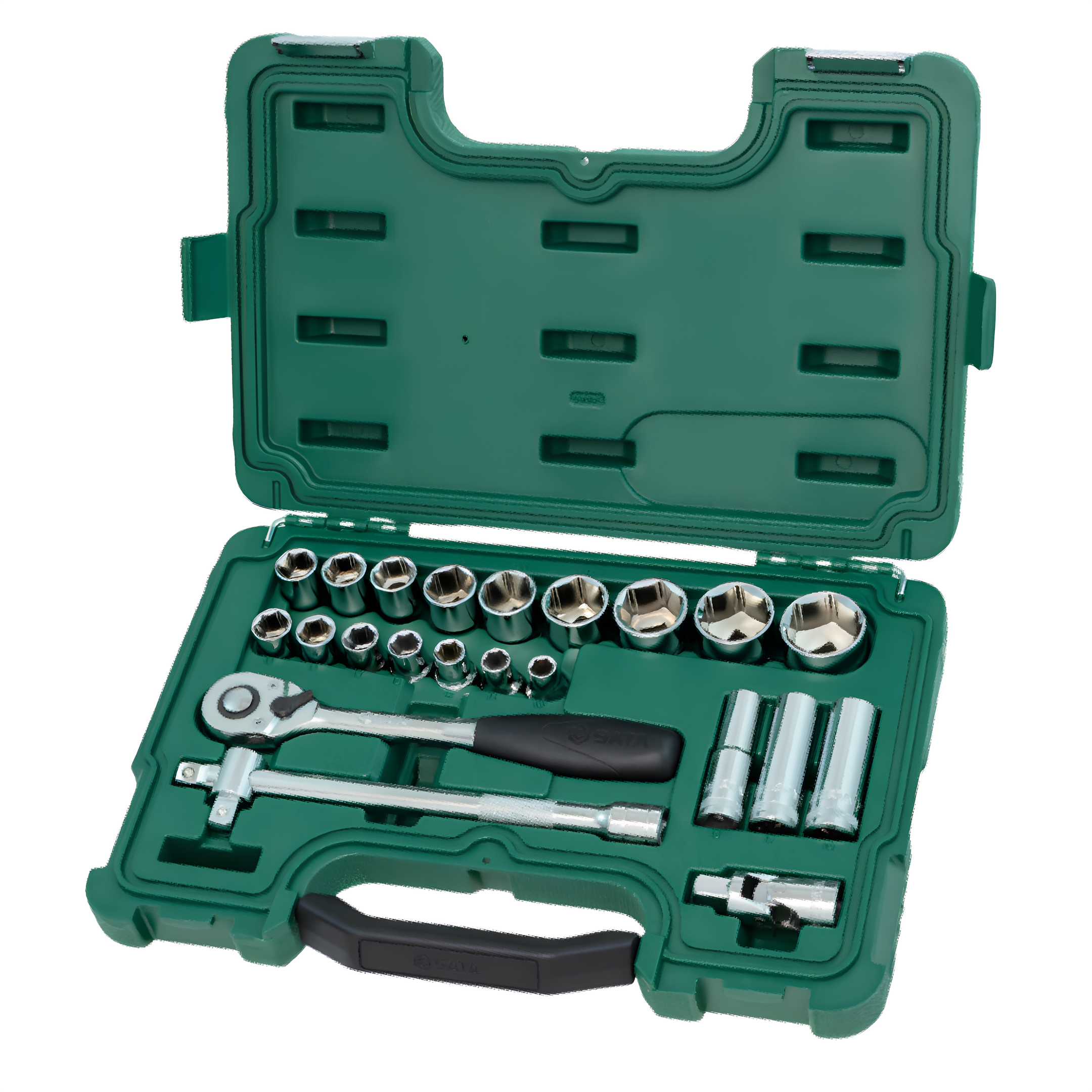 Jogo Soquetes Sextavados De 1/2" Pol 23Pçs St09005sj Sata