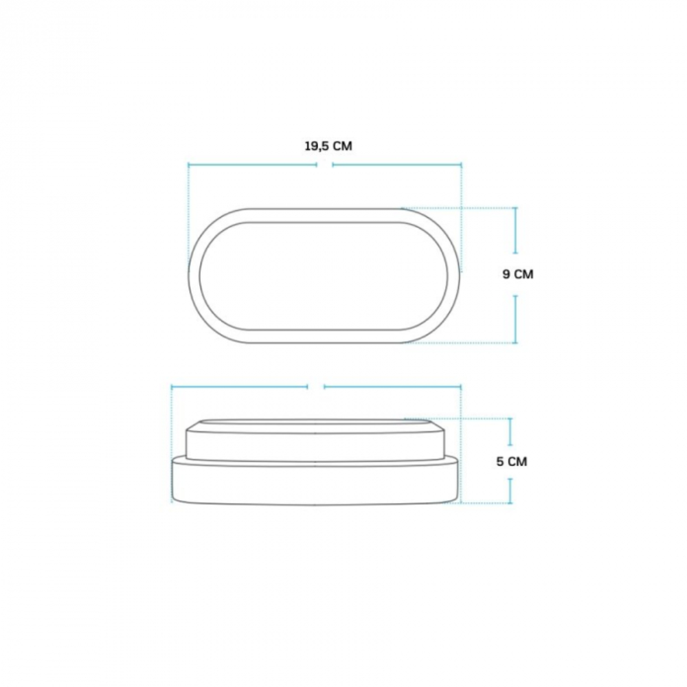 Luminaria Arandela Led 12W Sobrepor Branca Ip65 Avant