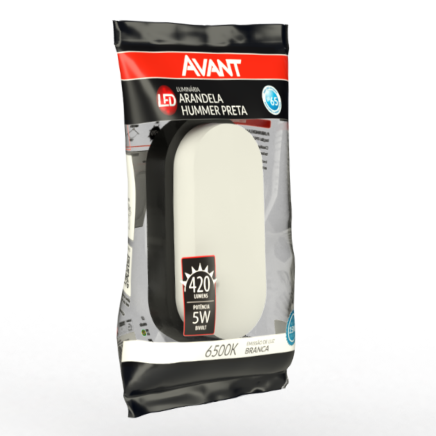 Luminaria Tartaruga Led 12W Sobrepor 6500K Ip65 Avant