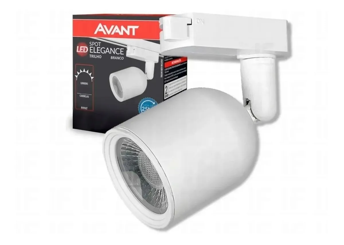 SPOT TRILHO LED ELEGANCE BRANCO 30W 6500K BIVOLT AVANT