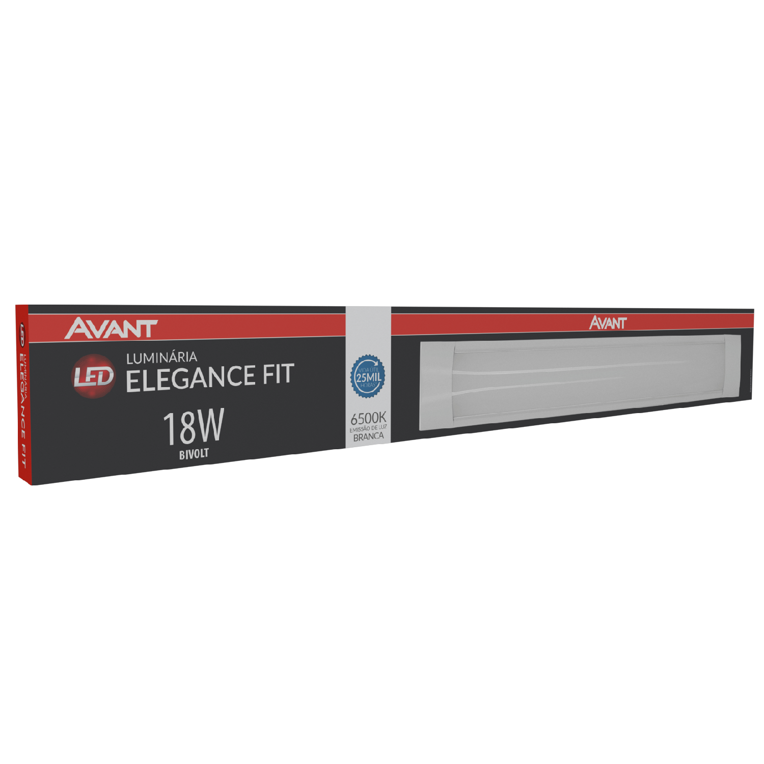 Luminaria Led Sobrepor Slim 18W 50Cm 6500K Avant