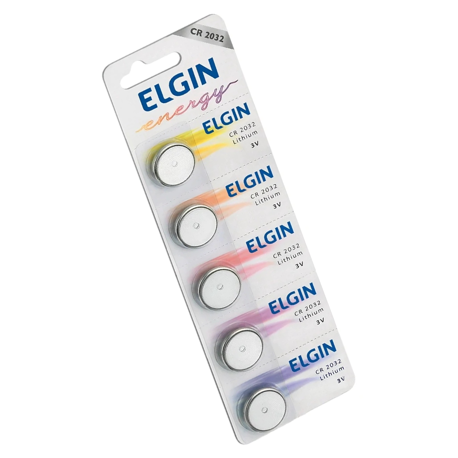 Bateria De Litio 3V Cr2032 5 Pçs Elgin