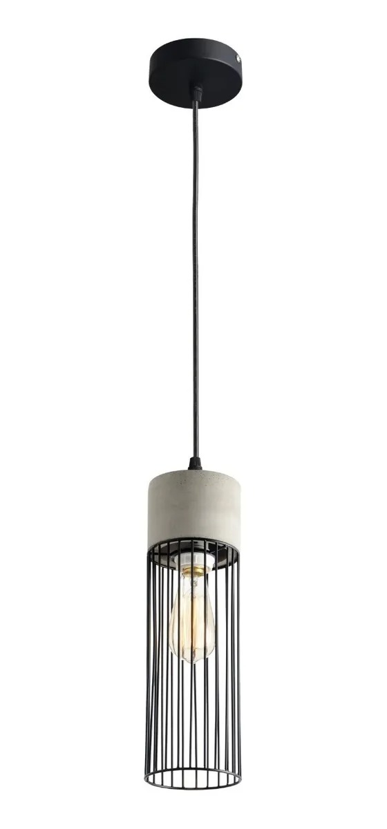 Luminaria Pendente Rana Aco Cinza Escuro E-27 Avant 484350005