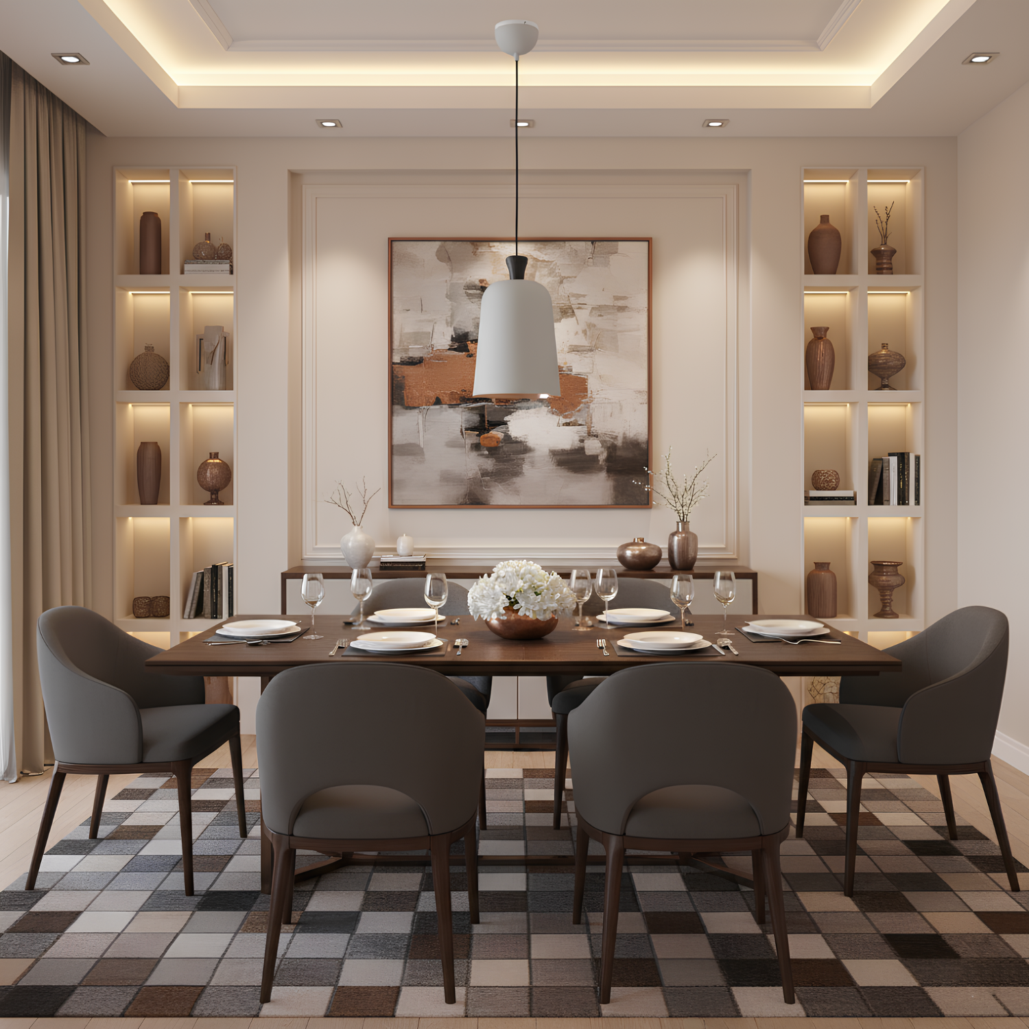 Luminaria Pendente Bell Aco E-27 Cinza 23Cm Avant