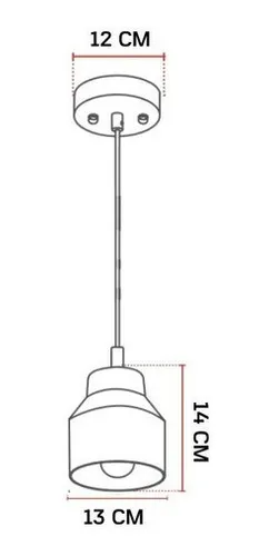 Luminaria Pendente Stove E-27 13Cm Avant