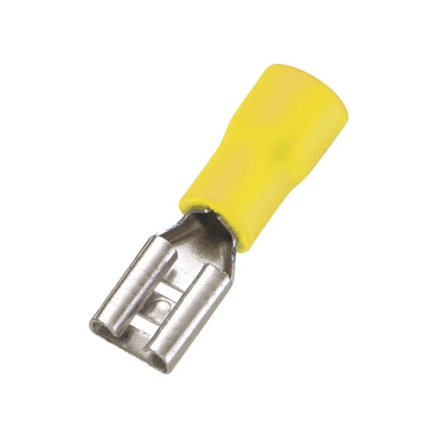 Terminal Femea Pré-Isolado Amarelo 4mm a 6mm 20 Pçs