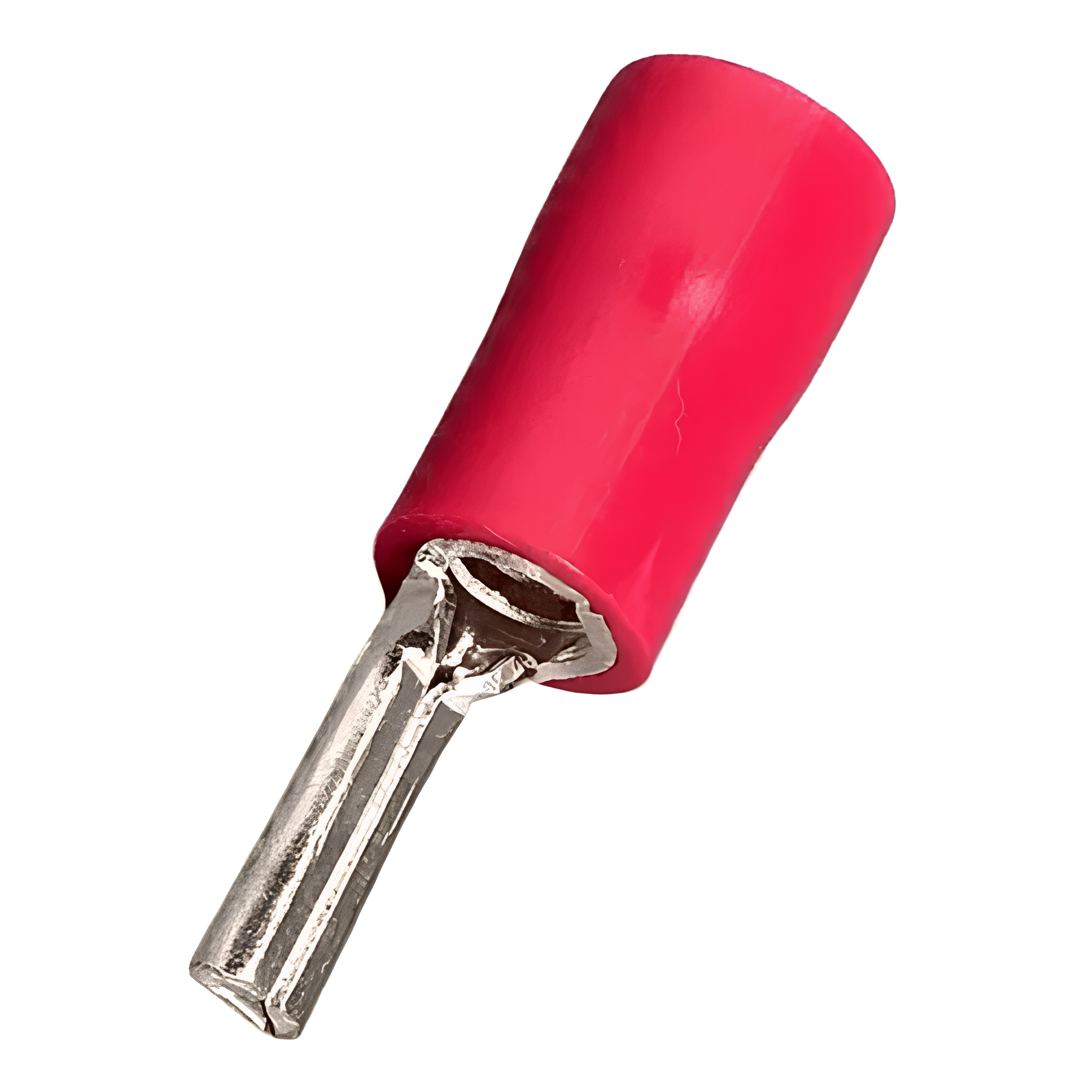 Terminal Pino Pré-Isolado Vermelho 10mm 10 Pçs