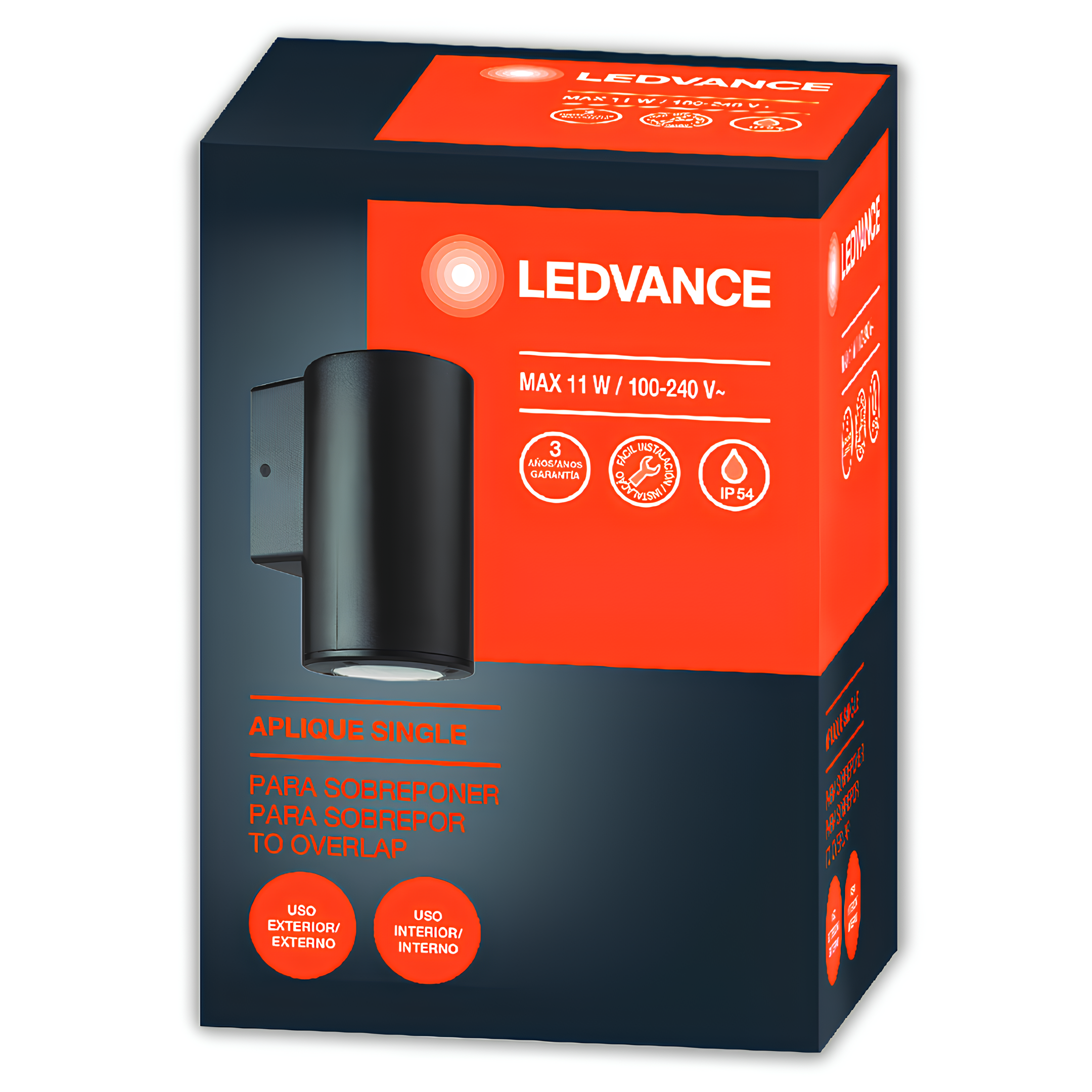 Luminaria Led Arandela Aplique Single Cylinder 1X11w Ledvance