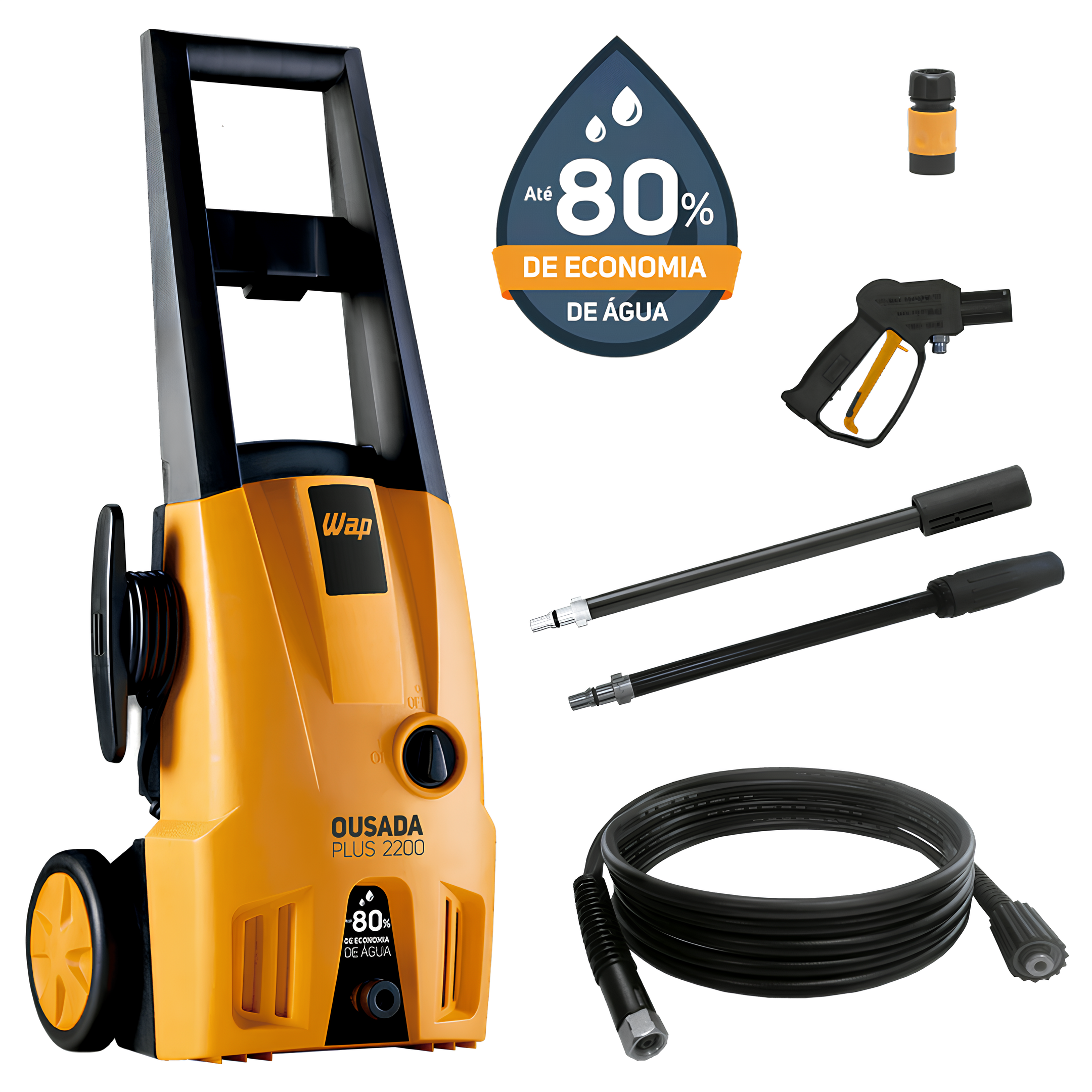 Lavadora De Alta Pressão 1500W 1750Psi Ousada Plus 2200 Wap