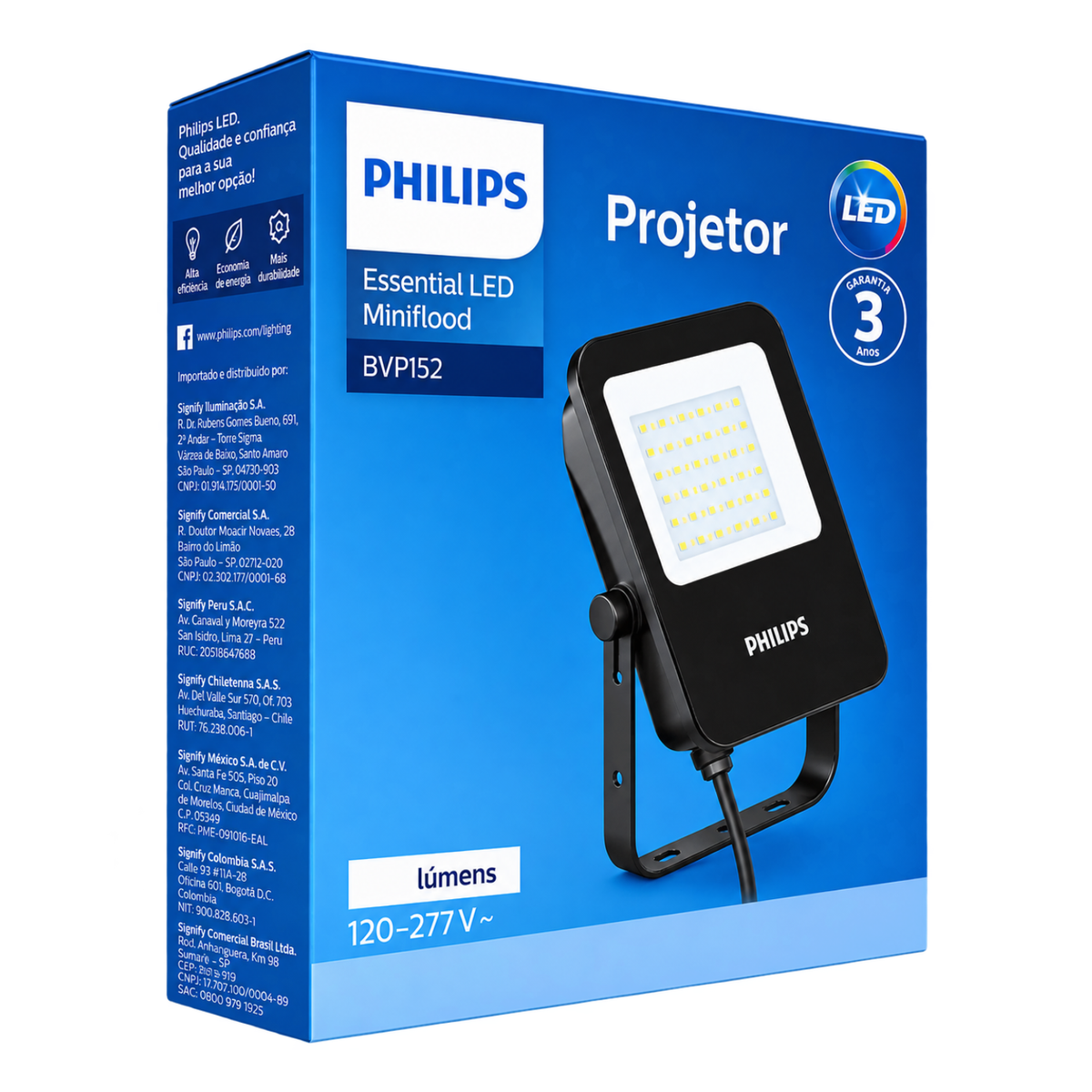 Refletor Led 150W 6500K Bivolt 18000Lm Ip65 Bvp153 Philips