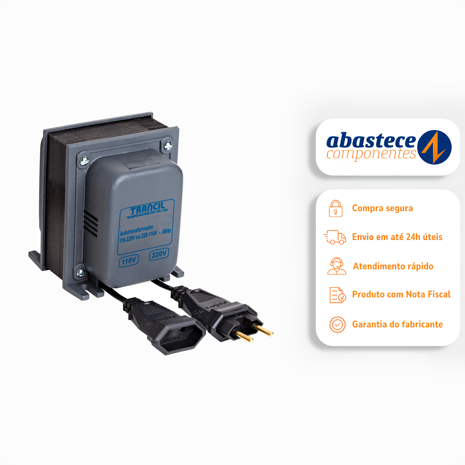 Transformador 1010va Bivolt 110v 220v AT-101B Trancil